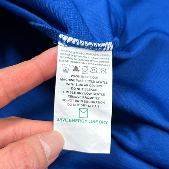 Majestic Toronto Blue Jays 2015 2016 Blue Coolbase MLB Jersey Mens 2XL - Picture 13 of 14